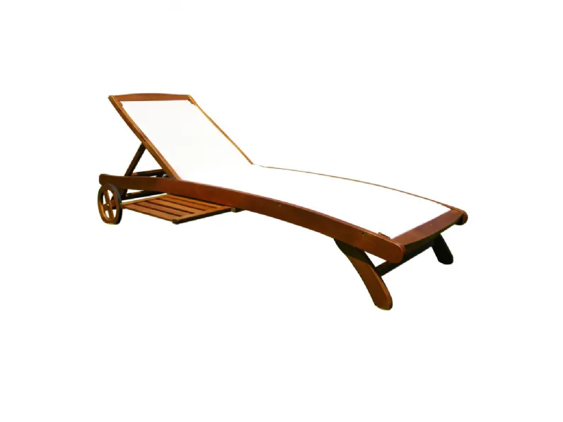 Arredo giardino Lettino prendisole texty c-ruote Outlet etnico OFFERTA OUTLET - 32%