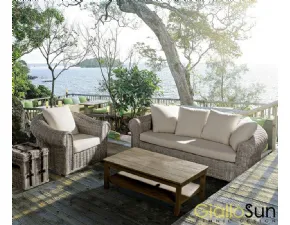 Outlet etnico Coba 3p: divano da giardino a prezzi outlet
