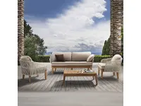 Outlet etnico: Salotto Dakota Teak in offerta. Arredo Giardino.