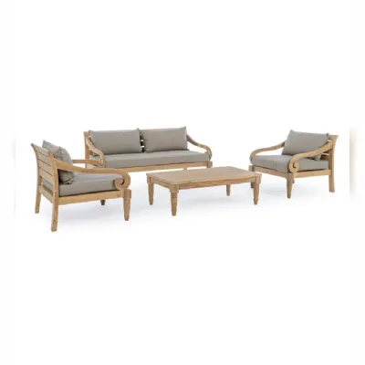 Arredo giardino Outlet etnico Set divano karuba fsc a prezzo scontato
