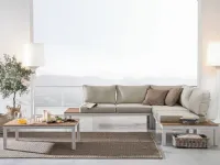 Set salotto angolare elias bianco/antracite  Outlet etnico: Arredo Giardino a prezzi outlet