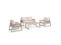 Set salotto captiva bianco o antracite Outlet etnico: arredo giardino in Offerta Outlet