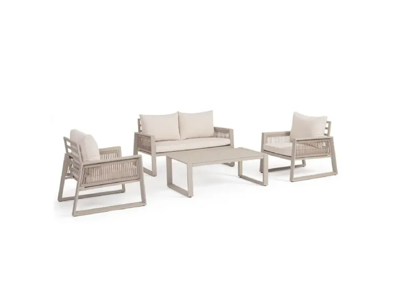Set salotto captiva bianco o antracite Outlet etnico: arredo giardino in Offerta Outlet