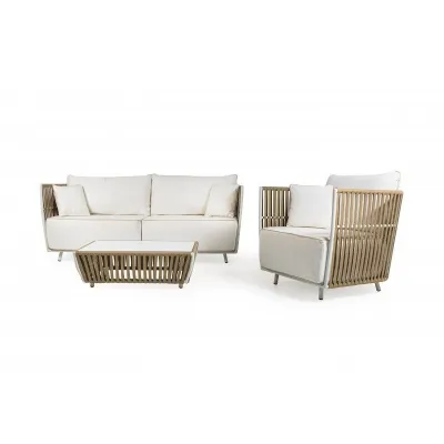 Arredo Giardino Set salotto gilda 4 pezzi Outlet etnico a prezzo scontato