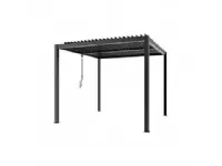 Outlet: Pergola bioclimatica 3x3 bianca/antracite. Arredo Giardino in offerta!