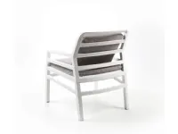 Poltrona aria bianca - cuscini grigio Nardi: Arredo Giardino con forte sconto