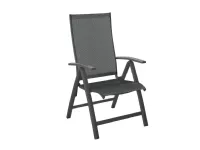 Arredo Giardino Poltrona multiposizione elegance antracite con poggiapiedi Proloisirs OFFERTA OUTLET