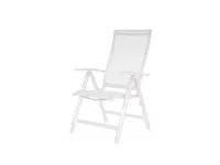 Arredo Giardino Proloisirs Poltrona multiposizione elegance antracite con poggiapiedi bianca con uno sconto esclusivo