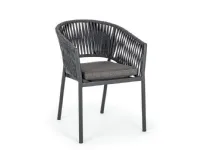 Bizzotto Poltroncina florencia in corda per esterno antracite - bizzotto: arredo giardino con forte sconto