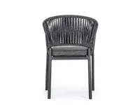 Bizzotto Poltroncina florencia in corda per esterno antracite - bizzotto: arredo giardino con forte sconto