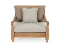 Outlet etnico: Poltrona Bali teak, acqua a prezzo scontato.