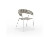 Arredo giardino Quatris 80 bianco con 2 sedia key west Vermobil a prezzo ribassato