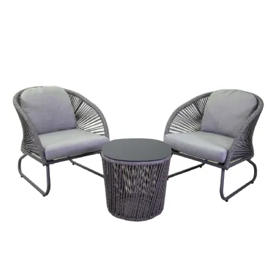 Arredo Giardino Collezione esclusiva Salotto alluminio viking grigio  A PREZZI OUTLET
