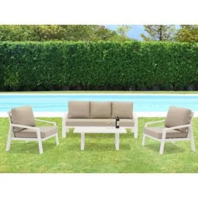 Salotto santa cruz 3 posti bianco Cosma outdoor living: Arredo Giardino a prezzi outlet