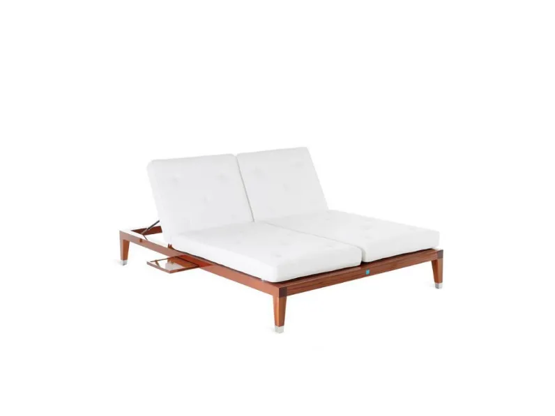Sdraio doppio in mogano lucido Md work: Arredo Giardino in Offerta Outlet