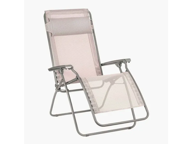 Arredo Giardino Collezione esclusiva Sdraio lafuma poltrona relax r clip batyline iso magnolia rosa chiaro a prezzo scontato