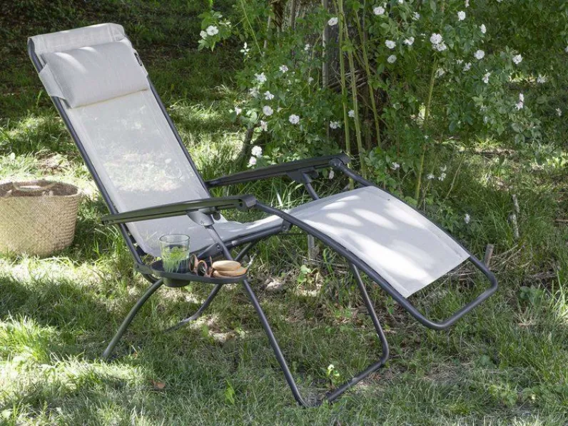 Arredo Giardino Collezione esclusiva Sdraio lafuma poltrona relax r clip batyline® iso magnolia rosa chiaro a prezzo scontato
