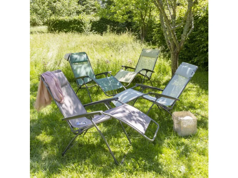 Arredo Giardino Collezione esclusiva Sdraio lafuma poltrona relax r clip batyline® iso magnolia rosa chiaro a prezzo scontato