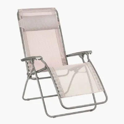 Arredo Giardino Collezione esclusiva Sdraio lafuma poltrona relax r clip batyline iso magnolia rosa chiaro a prezzo scontato