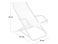Mobile giardino Sdraio swing telo tortora - stiliac di Collezione esclusiva a prezzo scontato