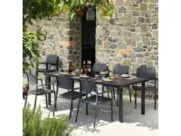 Arredo giardino Nardi Sedia con braccioli bora antracite a prezzo ribassato