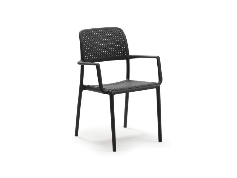 Arredo giardino Nardi Sedia con braccioli bora antracite a prezzo ribassato