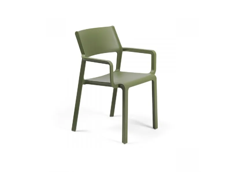 Mobile giardino modello Sedia con braccioli trill armchair verde agave di Nardi IN OFFERTA