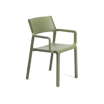 Arredo Giardino Nardi Sedia con braccioli trill armchair verde agave a prezzo scontato