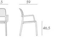 Sedia per l'esterno modello Bora Nardi a prezzo Outlet