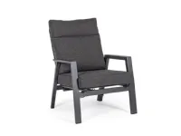 Nardi Set 2 poltrone kledi e pouf antracite: arredo giardino con forte sconto