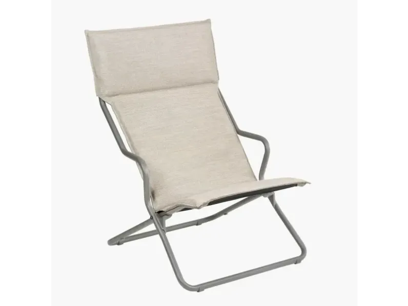 Arredo giardino Set 2 poltrone lettini ancone hedona latte  lafuma  OFFERTA OUTLET - 40%