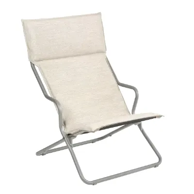 Arredo giardino Set 2 poltrone lettini ancone hedona latte  lafuma  OFFERTA OUTLET - 40%