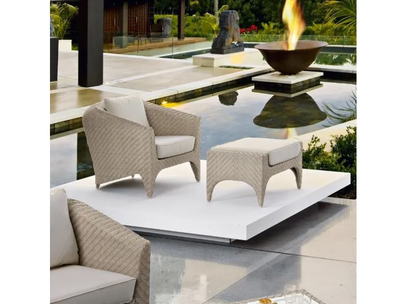 Set completo  intrecciata a mano la fibra polyrattan marca viro di altissima qualità Md work: Arredo Giardino a prezzi outlet