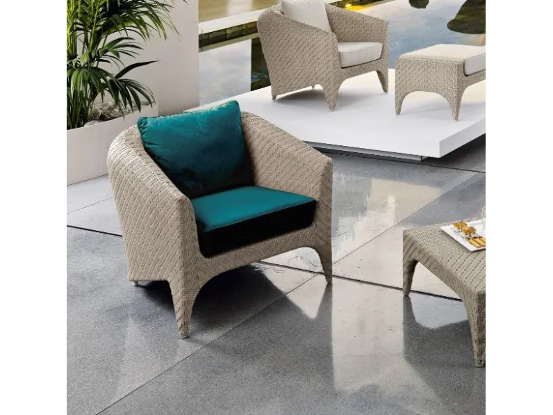 Set completo  intrecciata a mano la fibra polyrattan marca viro di altissima qualità Md work: Arredo Giardino a prezzi outlet