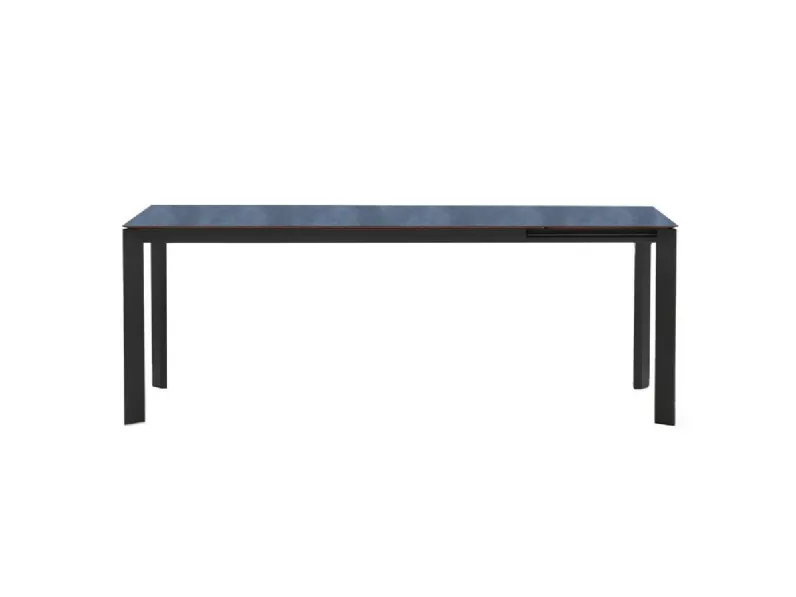 Arredo giardino Fiam Set tavolo alfa antracite con 6 poltroncine aria, tavolo allungabile 160/210/260 x 100 cm piano hpl effetto ardesia - fiam a prezzo ribassato