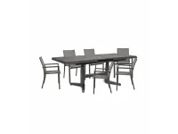 Arredo giardino Set tavolo robert  6 poltroncine konnor Bizzotto a prezzo scontato