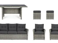 Set6salotto ariel grey Bizzotto: Arredo Giardino a prezzi outlet