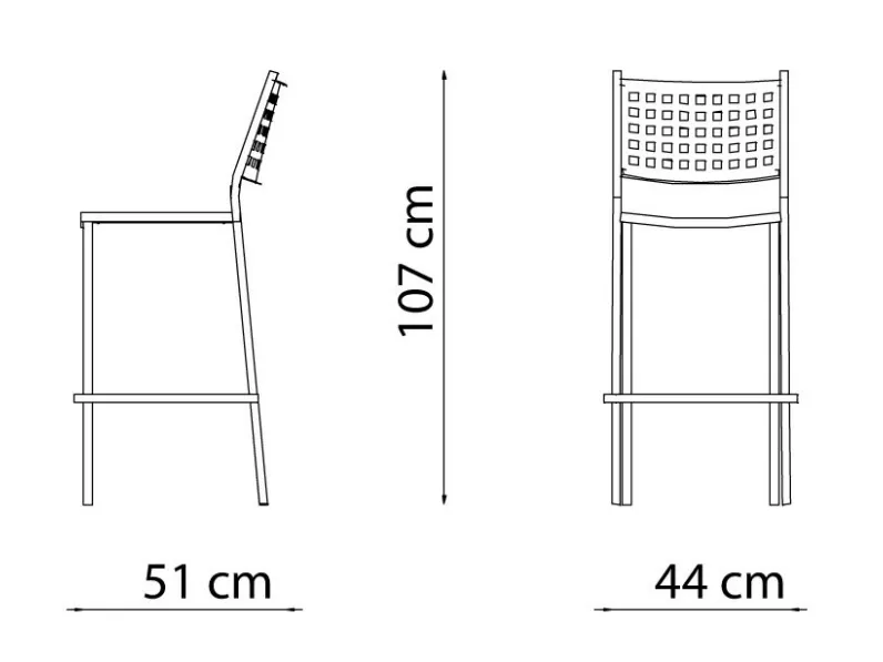 Mobile giardino modello Sgabello alto alice grigio antico di Vermobil IN OFFERTA