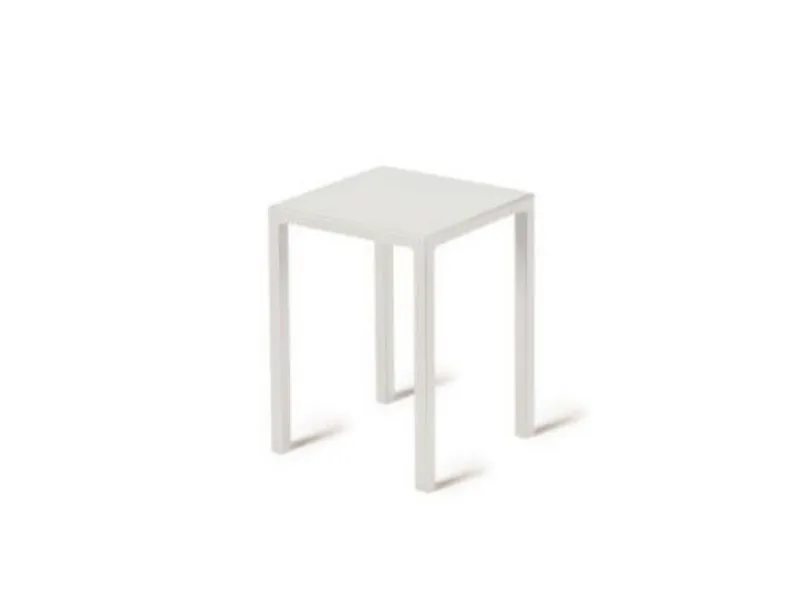 Sgabello quatris 40 x 40 bianco - vermobil Vermobil a prezzo ribassato Arredo Giardino