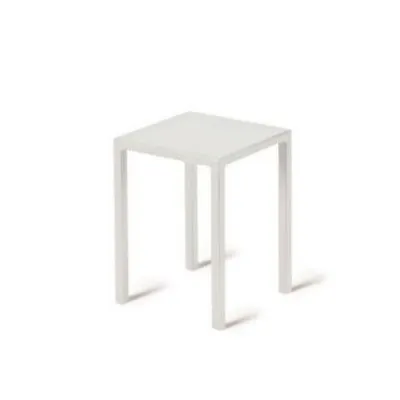 Sgabello quatris 40 x 40 bianco - vermobil Vermobil a prezzo ribassato Arredo Giardino