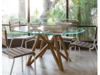 Tavolo scontato da giardino Struttura teak 150 cm luxury Md work