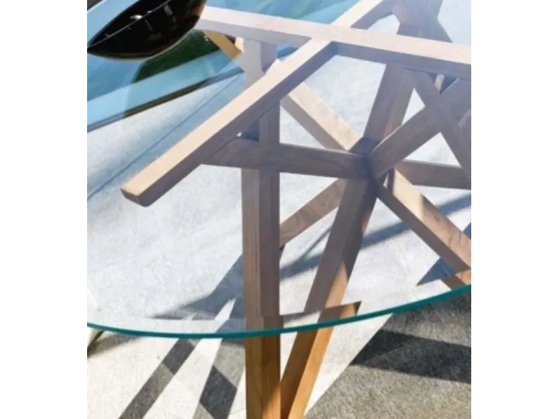 Tavolo scontato da giardino Struttura teak 150 cm luxury Md work