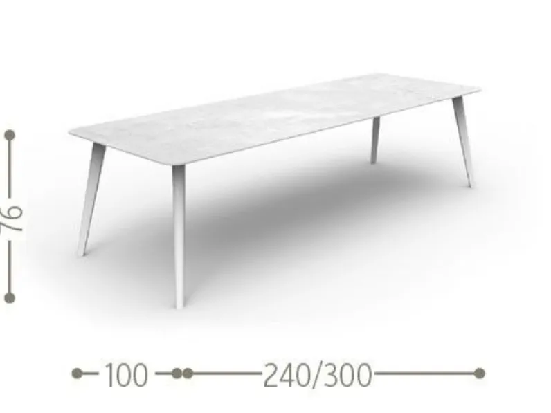Talenti Moon tavolo cm 260 x 110  Arredo Giardino A PREZZI SCONTATISSIMI  