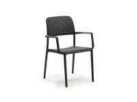 Nardi Tavolo allungabile rio 140/210 antracite con 4 poltroncine bora: arredo giardino con forte sconto