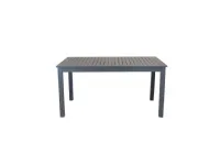 Tavolo cuba 150/210 taupe con 6 poltrone avana Cosma outdoor living: Arredo Giardino in offerta