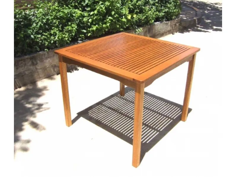 Tavolo da giardino 90 x 90 con 2 sedie iris Cosma outdoor living a prezzo ribassato 30%