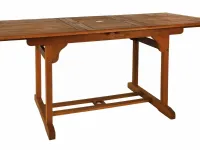 Tavolo da giardino Cosma outdoor living Rettangolare 120/160 con 4 sedie Iris A PREZZI OUTLET