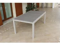 Tavolo da giardino Cosma outdoor living Tavolo pental tortora allungabile 180/240  con 6 poltroncine cervia A PREZZI OUTLET