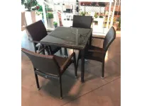 Tavolo per l'esterno modello Delta 70 x 70 colore ferro antico Emu in offerta