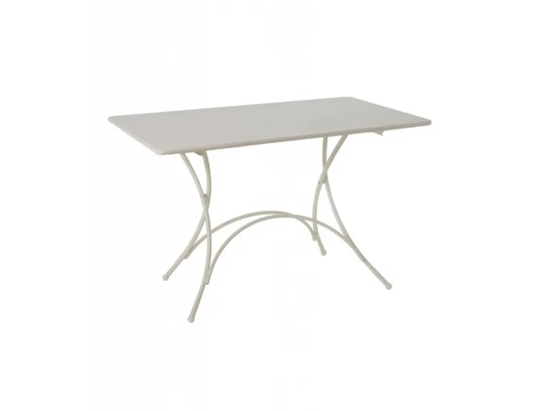 Tavolo da giardino Tavolo pigalle chiudibile 120 x 76 bianco a marchio Emu a prezzo ribassato